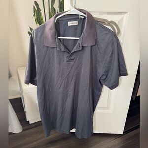 Vintage gray textured polo